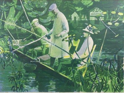 Lot 249 - Edwin La Dell (1914-1970) - Fishing at Marlow...