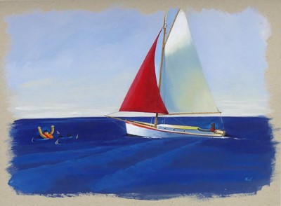 Lot 306 - Paul Greenwood (b.1969) - The Boat, oil on...