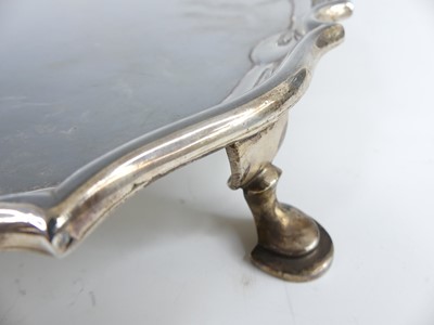 Lot 2083 - A Victorian silver salver, of shaped circular...
