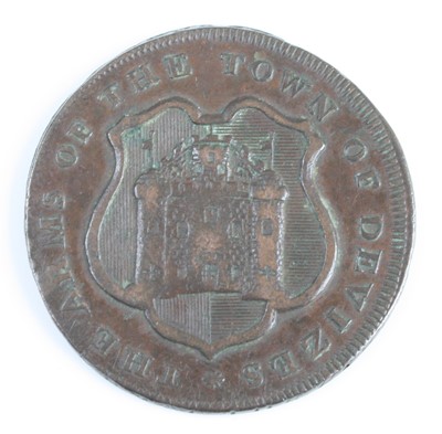 Lot 2192 - Wiltshire, Devizes J. Baster 1796 half penny...