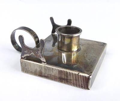Lot 2047 - An Edwardian silver combination chamberstick...