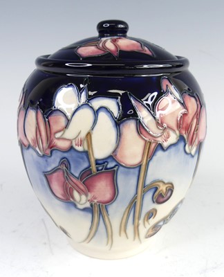 Lot 54 - A contemporary Moorcroft Wild Cyclamen pottery...