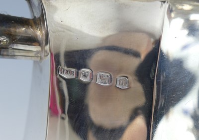 Lot 123 - An Art Deco silver six-place tea and coffee...