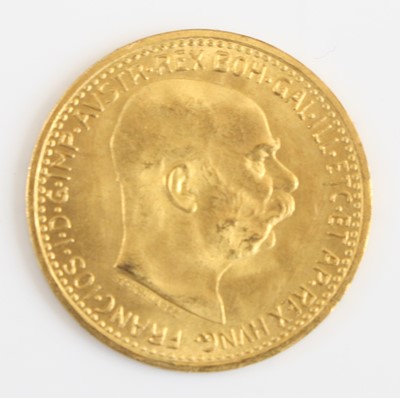 Lot 2230 - Austrian Empire, 1912 gold 10 Corona, obv:...