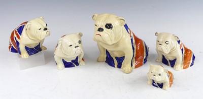 Lot 15 - A collecton of five Royal Doulton Union Jack...