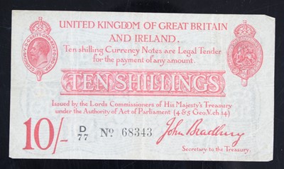 Lot 2263 - United Kingdom, 1915 Ten Shilling Treasury...