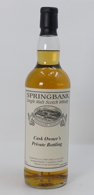 Lot 1343 - Springbank Cask Owners Private Bottling single...