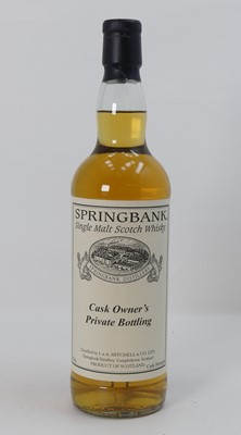 Lot 1342 - Springbank Cask Owners Private Bottling single...