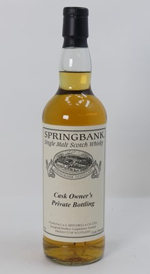 Lot 1347 - Springbank Cask Owners Private Bottling single...