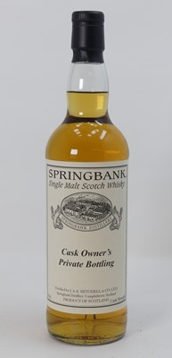 Lot 1344 - Springbank Cask Owners Private Bottling single...