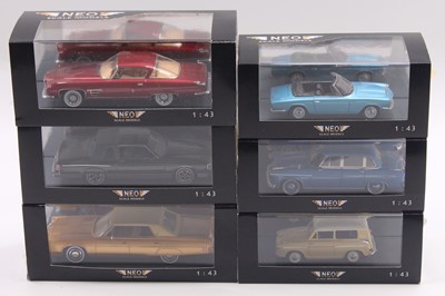 Lot 834 - Neo 1/43 scale group of 6 cars to include a...
