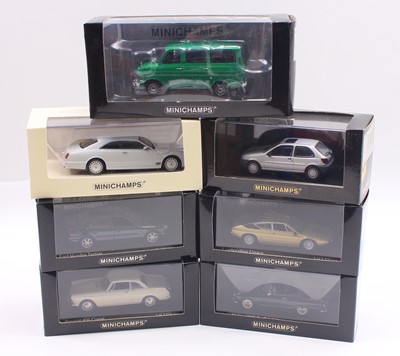 Lot 785 - Minichamps 1/43 scale group of 7 cars, to...
