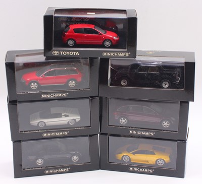 Lot 786 - Minichamps 1/43 scale group of 7 cars to...