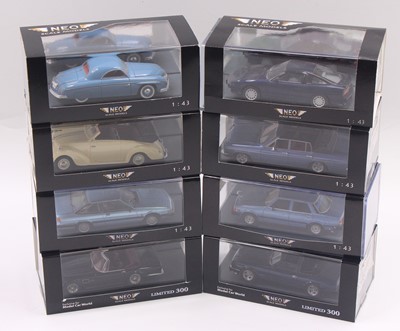 Lot 846 - Neo 1/43 scale group of 8 model cars, to...