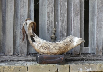 Lot 73 - Indian Naga Tribal School - The Pirate Boat,...