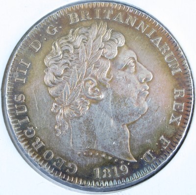 Lot 2226 - Great Britain, 1819 crown, George III laureate...