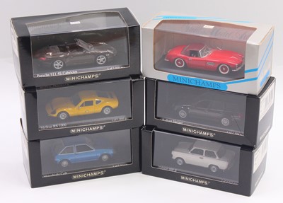 Lot 777 - Minichamps 1/43 scale 6 diecast cars to...