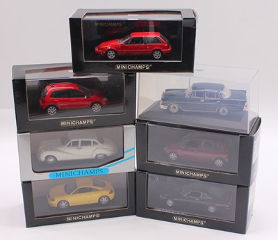 Lot 788 - Minichamps 1/43 scale group of 7 diecast cars...