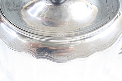 Lot 2070 - A George III silver saffron teapot, of shaped...