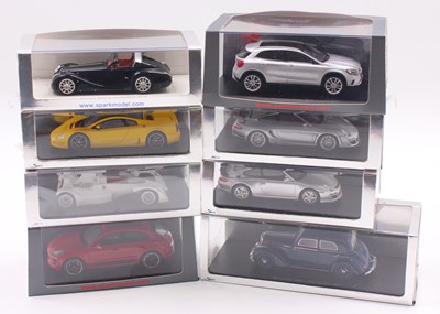 Lot 866 - Spark 1/43 scale group of 8 diecast cars to...