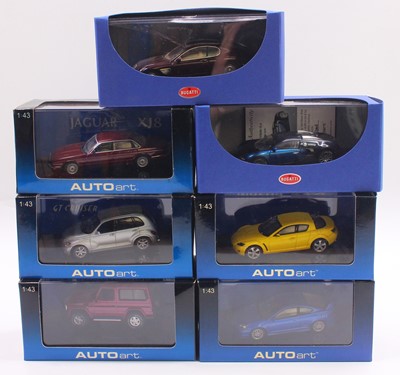 Lot 867 - Auto Art 1/43 scale group of 7 diecast cars to...