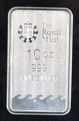 Lot 2208 - The Royal Mint, 10oz 999 Fine Silver ingot, in...