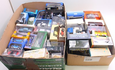 Lot 782 - Two trays containing various 1/43 scale modern...