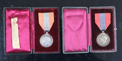 Lot 3025 - A George V Imperial Service Medal, naming JOHN...
