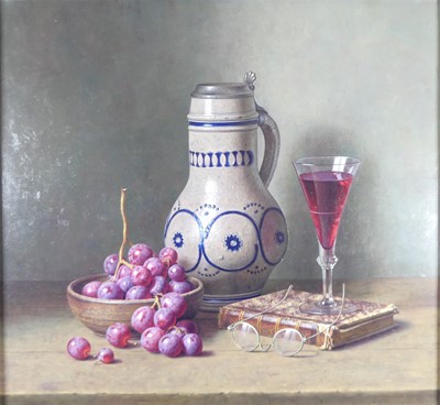 Lot 2233 - Eric de Vree (b.1966) - Grapes and Red Wine,...
