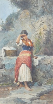 Lot 2257 - Ettore Roesler Franz (1845-1907) - The young...
