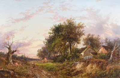 Lot 2228 - Joseph Thors (1835-1920) - Returning home at...