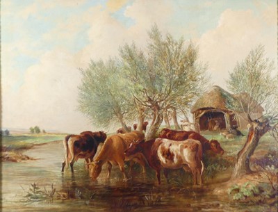 Lot 2223 - In the manner of Thomas Sidney Cooper - Cattle...