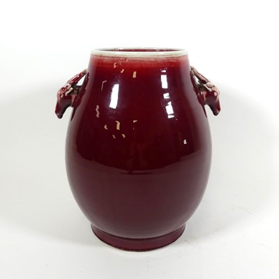 Lot 3 - A contemporary Chinese sang-de-boeuf porcelain...