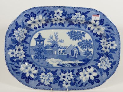 Lot 4 - A 19th century John Rogers blue and white...
