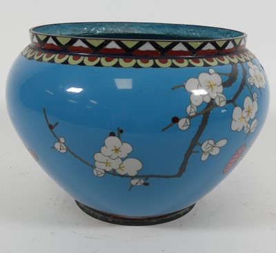 Lot 12 - A Chinese cloisonne enamel decorated...