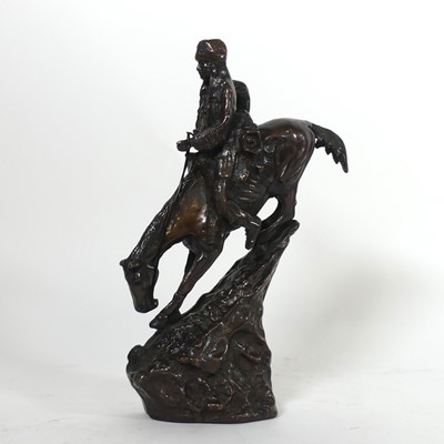 Lot 17 - After Fredric Remington - Mountain Man, bronze,...
