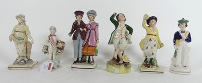Lot 27 - A 19th century Staffordshire pearlware figure...