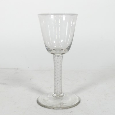 Lot 30 - An 18th century style wine glass, the bucket...