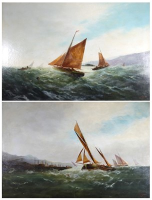 Lot 2231 - Edwin Hayes (1819/20-1904) - Pair; Sailing...