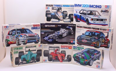 Lot 612 - A collection of eight various boxed Tamiya...