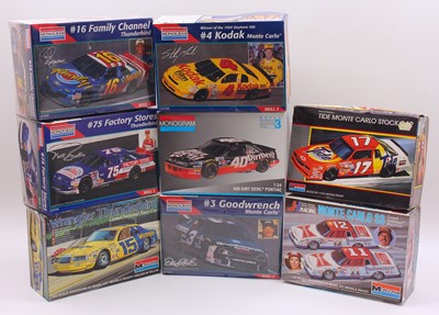 Lot 613 - Eight various boxed Monogram 1/24 scale...