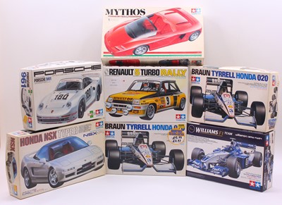 Lot 630 - A collection of seven boxed Tamiya mixed scale...