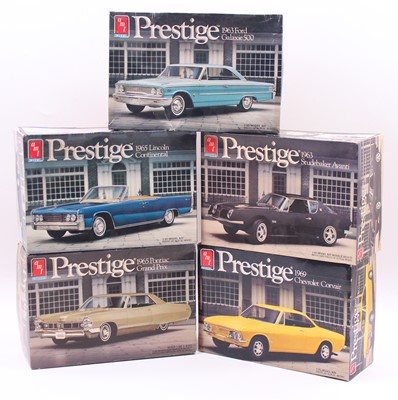Lot 633 - Five boxed AMT/ERTL 1/25 scale Prestige Series...