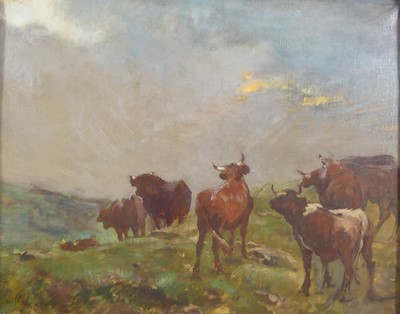 Lot 2219 - 19th century British school - Highland Cattle...