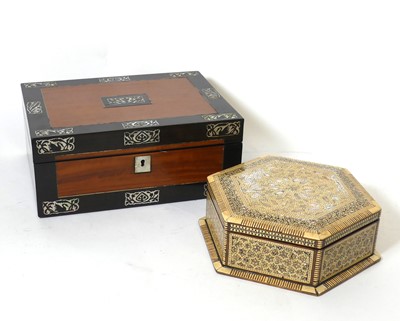 Lot 101 - A mid-19th century satinwood, calamander...