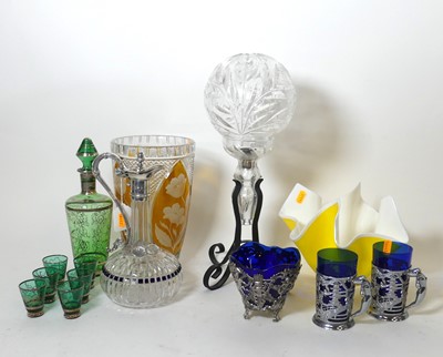 Lot 104 - A collection of glassware, to include a 19th...