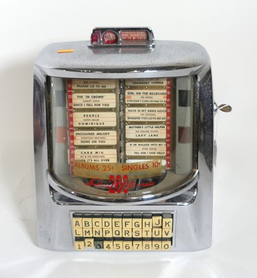 Lot 116 - A Sealung 200 Wall-o-matic chrome jukebox...