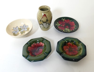 Lot 123 - A collection of Moorcroft pottery, to include...