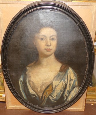 Lot 1010 - 18th century English school - bust portrait of...