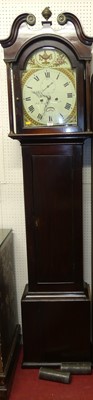 Lot 1130 - A circa 1800 mahogany longcase clock, having...